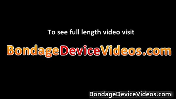 Kinky brunette skankgets bound