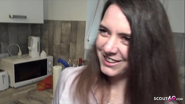 German bitch solves her problems with sex