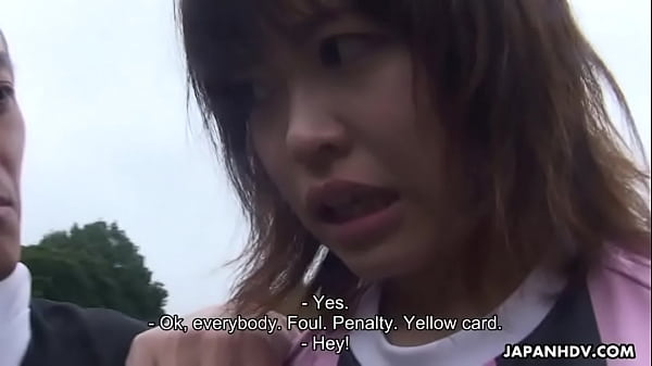 Play MP4 - Asian soccer player gets a yellow card and a cock