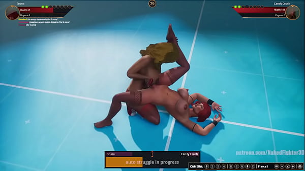 Bruna VS Candy Crush NakedFighter3D