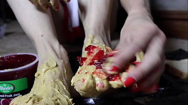 Peanut butter jelly & a foot fetish fantasy