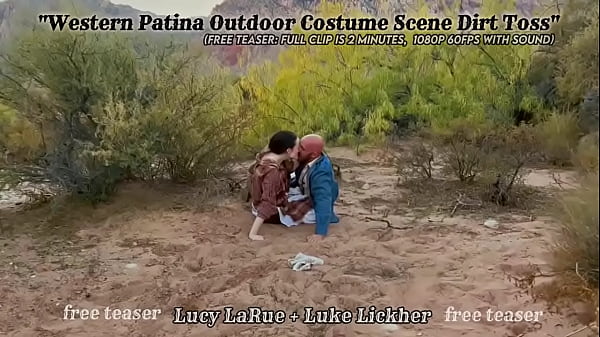 Western patina outdoor costume scene dirt toss 