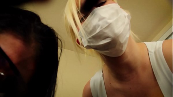 POV Double handjob Alexis Rainand Fifi Foxx dental asstepsistants mask andgloves