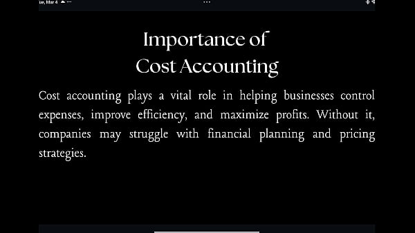 Young student teaches basics of management accounting 