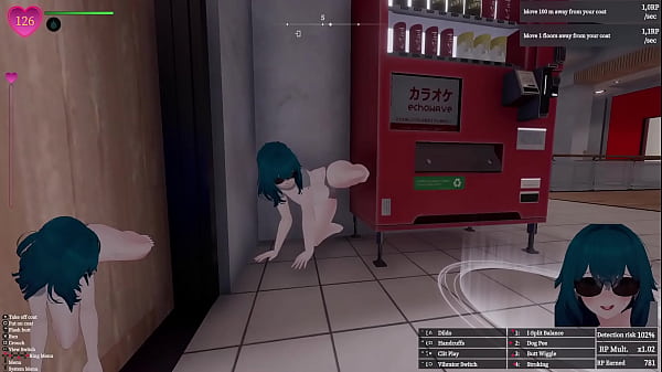 Secret flasher manaka quests in mall voyeur game 