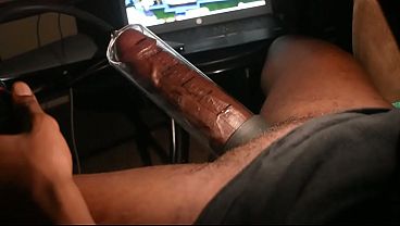 Using dick pump for my 8 inch bbc while playing sims 4