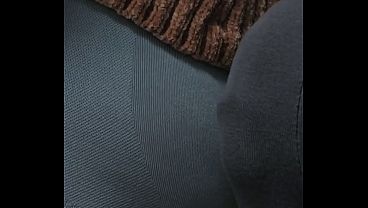 Dirty Stranger Rub His Dick On Random Girl's Ass In Subway Train and fill her Tights With CUM 