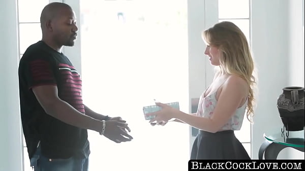 BlackCockLove com Horny Harley Jade_stroking and licking his huge black dick hard