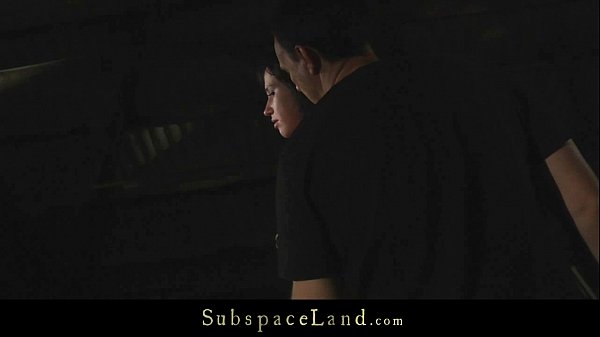 Teen slave in bondage sucking_dick and cum