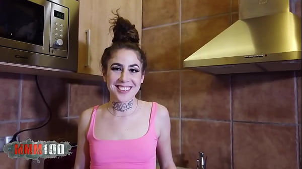 Her first porn video with Kevin White sucking and fucking and gets a facial cumshot 