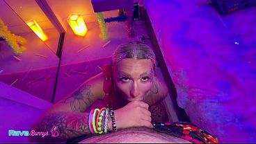 Chanel Luxx Deepthroats Brian Omally'_s Thick Cock Under Neon Lasers!