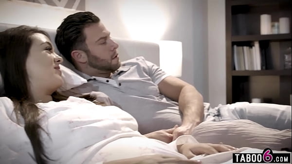 Husband fucking the MILF care taker of disable wife_right next to her