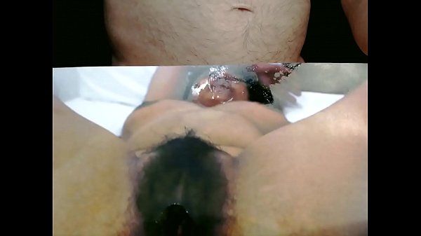 Tribute for myasiansexdiary - cum splash on her hairy pussy and cute face 