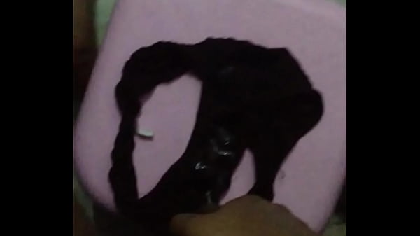 Huge cum shot on my step sister'_s panty ( view profile for pics)