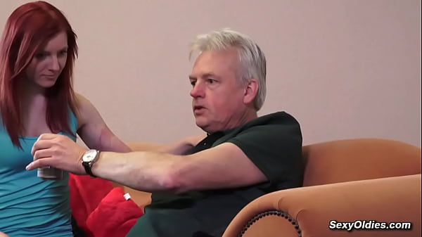 Twenty yearsold kinky redhead fucksold man