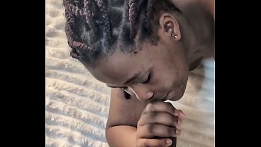 Black Horny Girlfriend Eating My Sperms / Scene 2 thumbnail