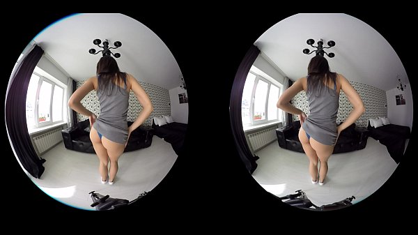 HD compilation of sexy solo european girls teasing in VR video 