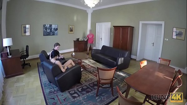 HUNT4K. Teen receives cum all over tummy after_cheating on_docile BF