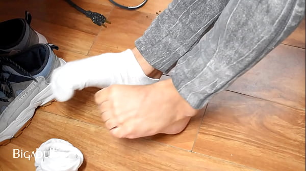 Foot fetish with stockings 