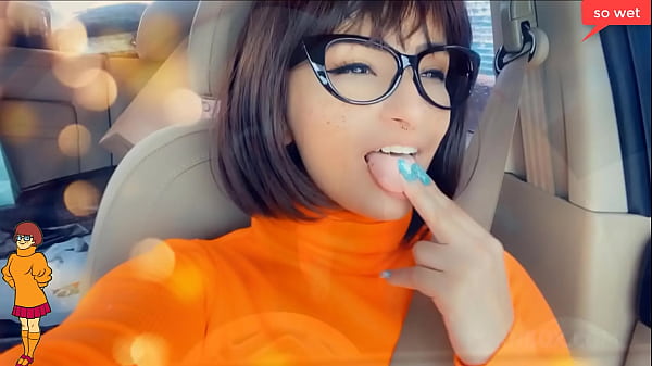 Velma From Scooby Doo Showing Boobs Public Flash Playing In The Car Pussy Close Ups Sa045 thumbnail