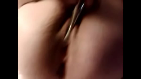 Girlfriend using her new toy