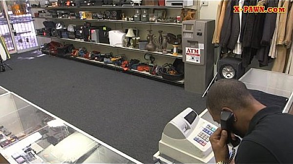 Perky tits babe nailed at the pawnshop 