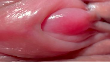 Beautiful pink clitoris