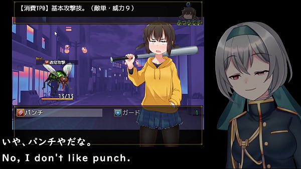 She goes up against the men alone but 