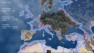 World War 1 Time-lapse (Hearts of Iron IV) 