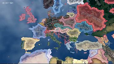 World war 1 time lapse hearts of iron iv