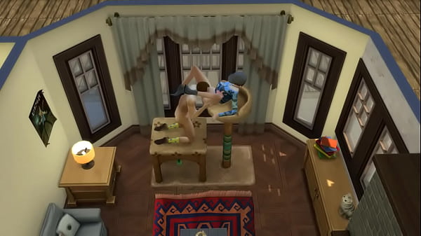 Nonton Странная любительница кошек затащила усатого друга на палку чая thumbnail