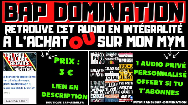 Play MP4 - Je t&rsquo;&eacute;cris sur le corps et j&rsquo;offre ton cul &agrave; deux inconnus&period; &lbrack;DOMINATION HARD &excl;&rsqb;&lpar;audio porno fran&ccedil;ais&rpar;