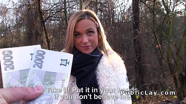 Hot blonde_sucks and fucks_pov in_public