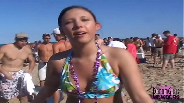 Spring Break Beach Party With Hot Tit Flashing thumbnail