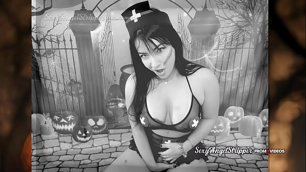 Horror porn dark nurse teasing with two toys blowjob and teasing bbc 