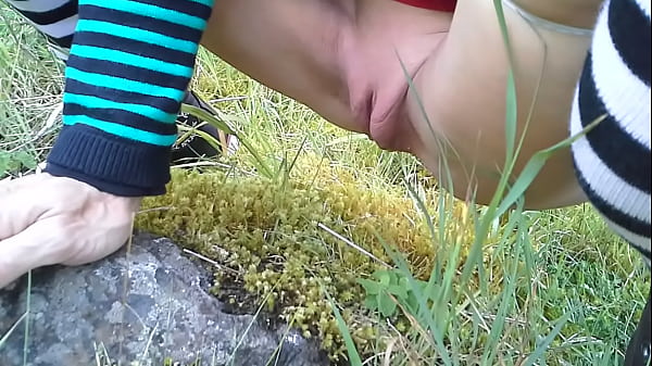 My wife pisses outdoor second take