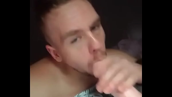 Kitchen pot handle in the ass dildo mouth