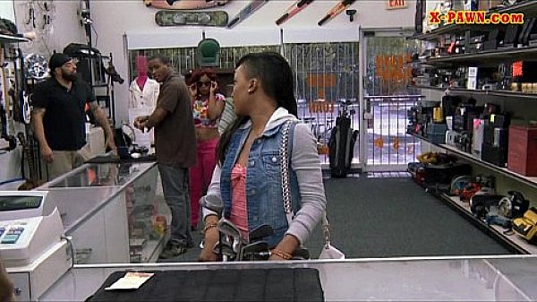 Shaved ebony pounded at the pawnshop for the golf clubs 