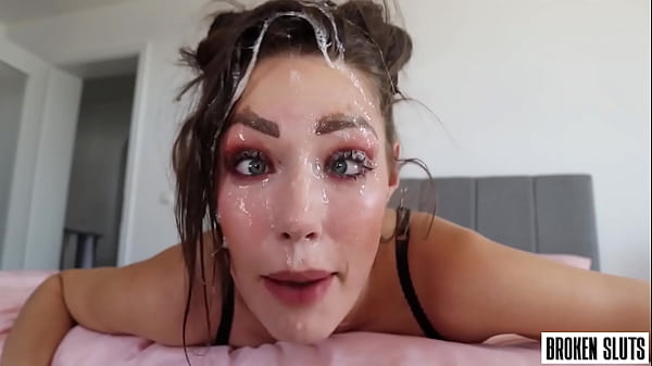 Play MP4 - Sloppy Upside Down Throat Fuck - Balls Deep Facefucking