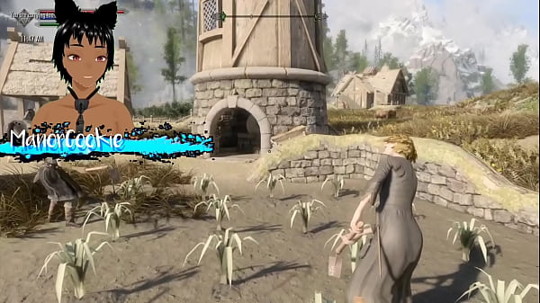 Skyrim b and l sex mod having sex on a farm out in the field 