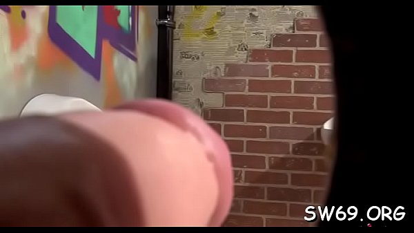 Big titted floozy fingers at gloryhole_and takes plenty of slime