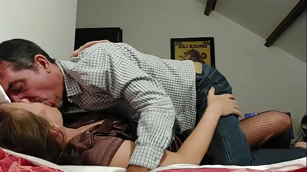 Play MP4 - 1503 - XR 01 - French Slut in Tight Brown Satin Dress&comma; Beige Satin Tanga&comma; Stockings and High Heels&comma; Pussy Licking&comma; Blowjob&comma; Rimming&comma; Intense Doggy Style