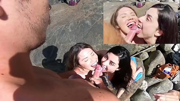 Ca&ccedil;adoras De Pau Na Praia De Nudismo thumbnail