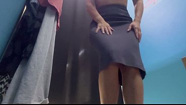 Sexy Milf Changing Clothes In The Dressing Room, Wants Sex thumbnail
