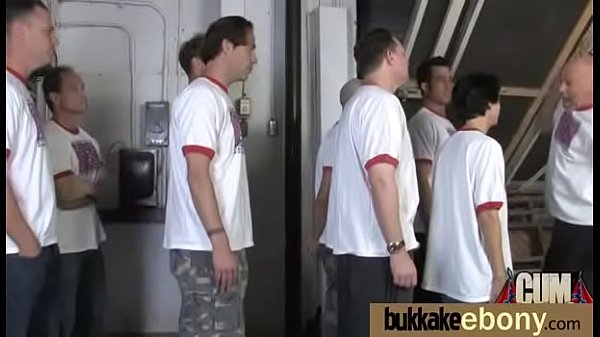 EbonyBabe Sucks Group Of White Guys_3