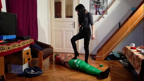 Slim Goth Mistress's First Nylon Encasement Part 3 Hd thumbnail