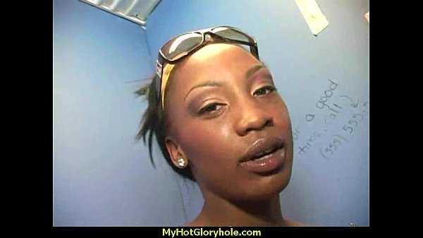Ebony_teen shows off her blowjob skills at gloryhole 1