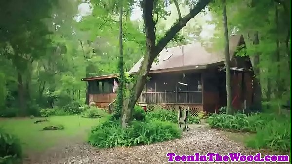 Restrained teen spoon fucked and facialized 