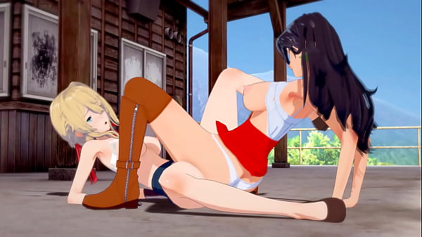 Violet Evergarden x Cattleya Baudelaire_Lesbian_Scissoring