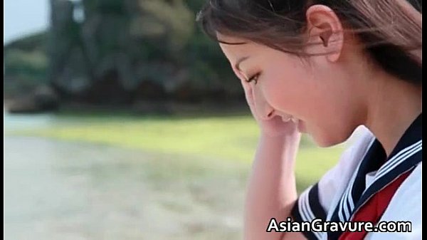 Great real asian_cuttie_on a beach